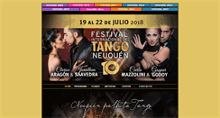 Desktop Screenshot of festivaldetangonqn.com.ar